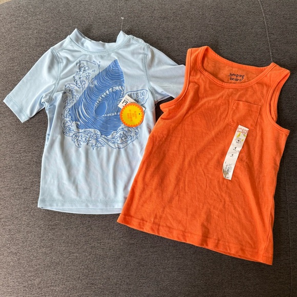 Bundle Set 5PC Toddler Boy 4T Summer Shorts Swim Tops Tee Adidas Bluey - Picture 3 of 7